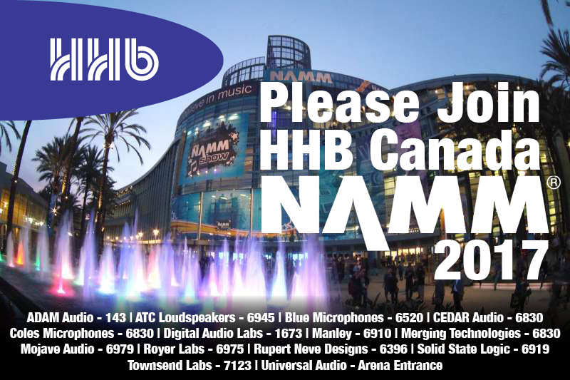 HHB Canada NAMM 2017